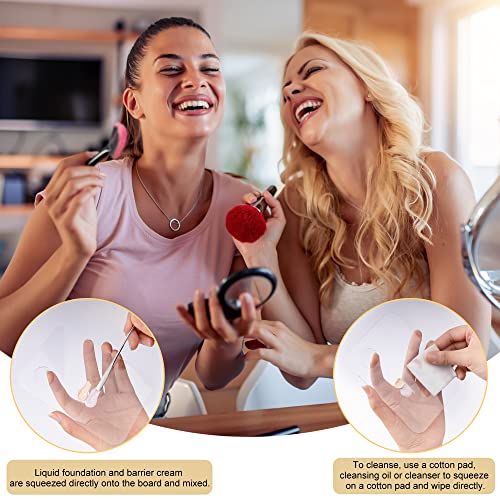 Acrylic Makeup Mixing Palette Set with Spatula - 2 Pcs