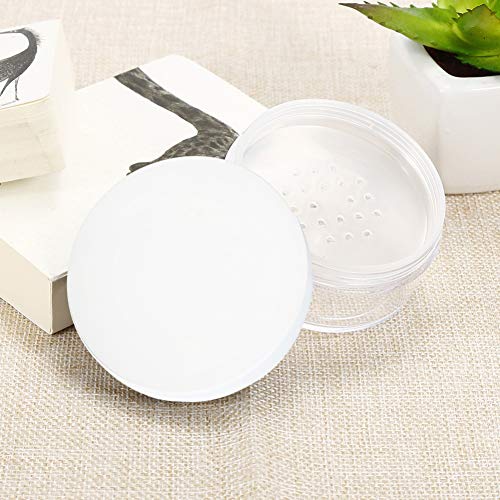 50ml Loose Powder Compact Container with Sifter - Pack of 4