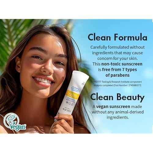 AGE20'S UV Defense Hydro Calming Sunscreen SPF 60+ | Korean Sunscreen | Moisturizing Creamy Formula, No White Cast, Lightweight Finish | Green Tea + Aloe Vera | Dermatest Excellent | 1.69 fl.oz*2