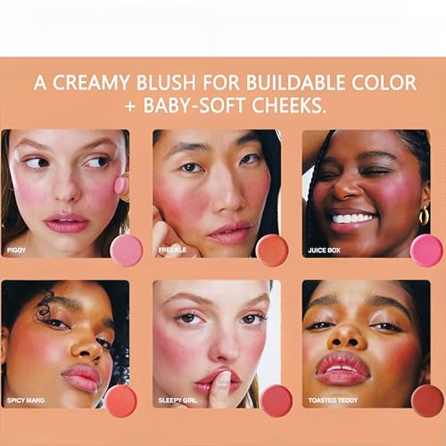 MAEPEOR Matte Blush Stick Creamy Natural Looking Finish Face Blush Long-Lasting Lightweight Buildable Blushes Stick for Cheeks (05 Soft Mauve)