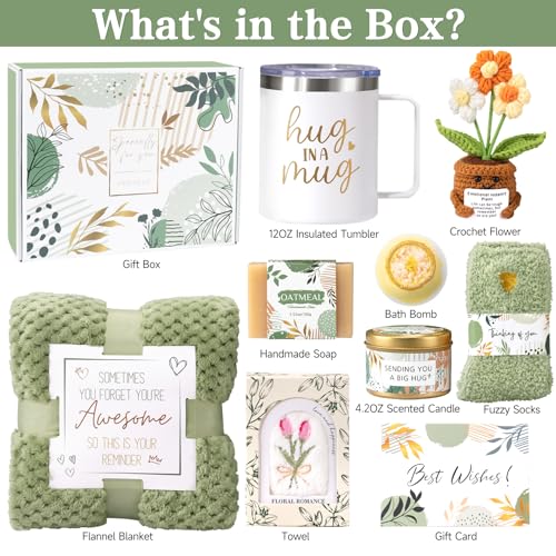 Birthday Gifts for Women Get Well Soon Gift Baskets,Self Care Gift Spa Care Package After Surgery Thinking of You Sympathy Gift,Valentines Day Gifts for Women Mom Friends Sister Wife