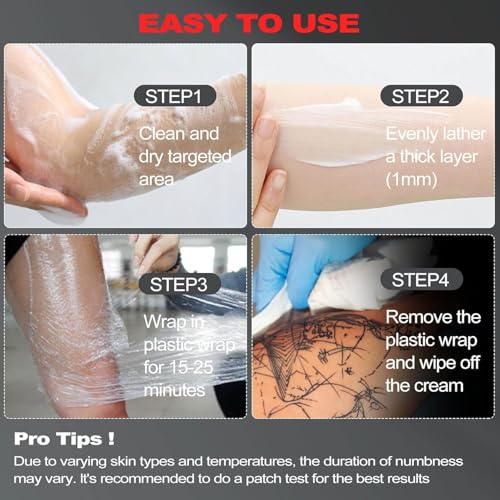 Maximum Strength Tattoo Numbing Cream - 8 Hour Pain Relief