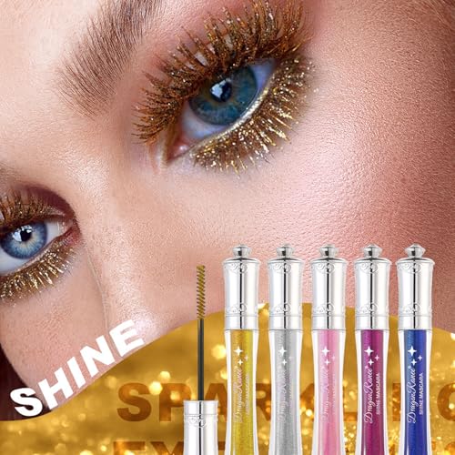 6Pcs Glitter Colorful Mascara Set – Diamond Sparkle