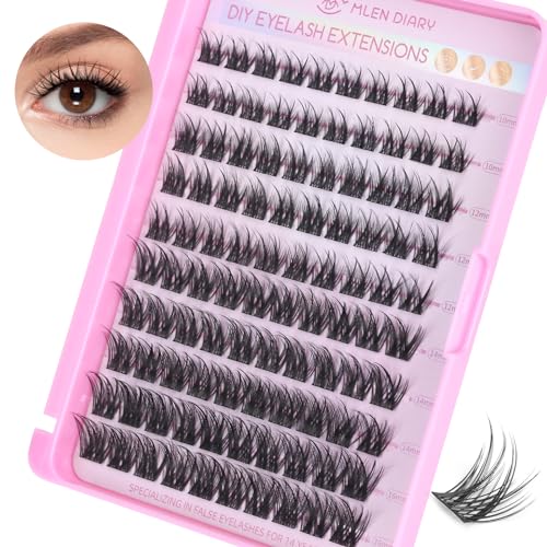 Lash Clusters 100PCS D Curl Wispy Natural Reusable Eyelash Extensions 10-16mm