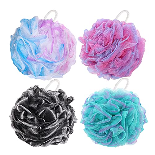 Bath Loofahs 4-Pack Exfoliating Shower Sponges