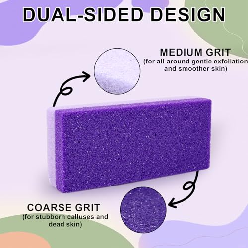 Uncle Yang Glass Foot Pumice Stone 4-Pack - Double-Sided Callus Remover