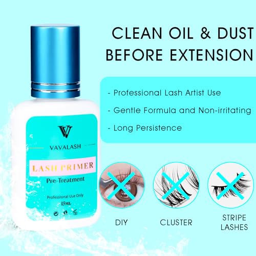 VAVALASH Lash Primer for Extensions - Professional Salon Use 15ml