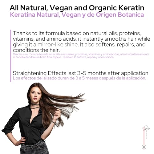 Organic Keratin Hair Treatment - Straighten & Repair, 250ml