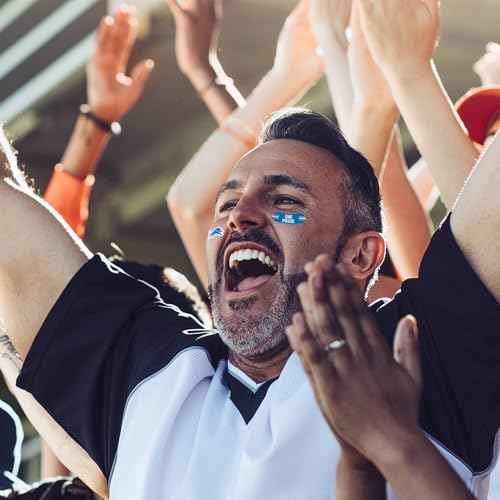 Rico Industries NFL Footbal Peel & Stick Temporary Tattoos - Eye Black - Game Day Approved!