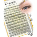 Natural Lash Clusters Clear Band Wispy Cluster Eyelash Extensions Fairy Eyelash Clusters For Daily Look Individual Lashes Natural Look 8-16MM 120Pcs by Zegaine