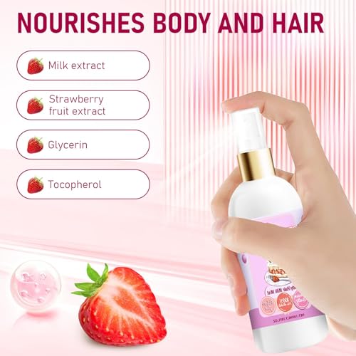 Strawberry Shortcake Body Hair Mist Spray - Vanilla Cream