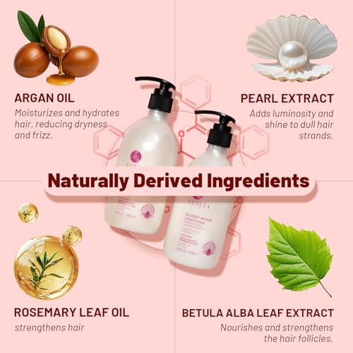 Luseta Pearl Shampoo & Conditioner Set - Sulfate Free, Argan Oil