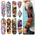 52 Piece Temporary Tattoos for Kids – Full & Half Arm Sleeves