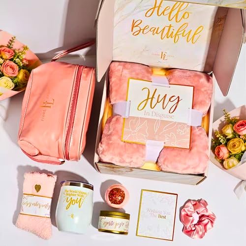 Self Care Gifts for Women ? 10 Piece Care Package for Women, Birthday Day Gift Set, Relaxing Spa Baskets for Wife, Grandma, Sister, Hug in a Box, Thanksgiving, Women's Day, Christmas, Valentine