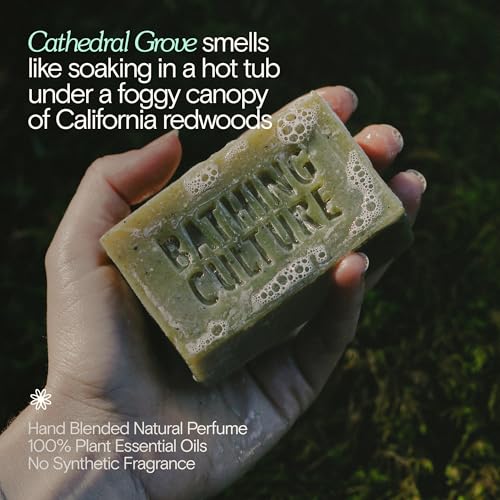 Bathing Culture, Natural Organic Soap Bar for Body, Exfoliating Bar Soap, Infused with Chlorella, Comfrey Root & Aloe, Natural, Biodegradable, Vegan Personal Care, 4.58 oz, 127 g