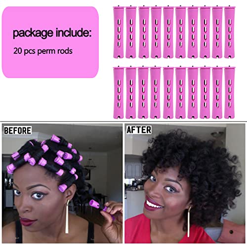 20pcs Cold Wave Perm Rods Set for Natural Hair