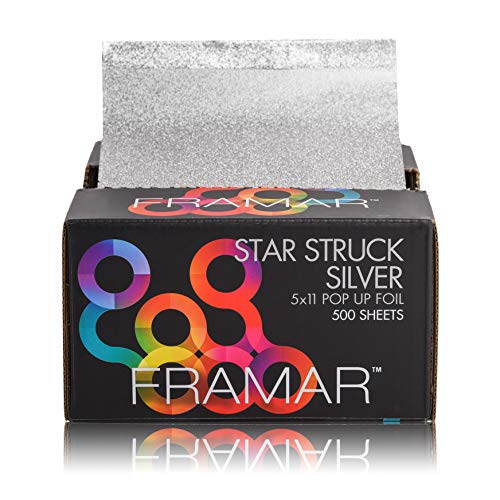 Framar Silver Pop-Up Hair Foils 500 Sheets | Highlighting