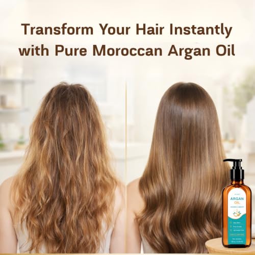 Argan Oil Hair Treatment for Frizz Control & Smoothing