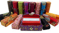 Lipstick Case with Mirror - 12 Pack Floral Brocade Holders