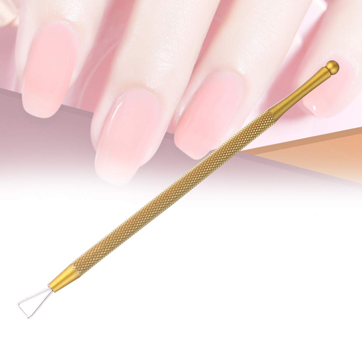 8 Pcs Triangular Design Cuticle Peller Nail Art Pusher Nail Art Scraper Stainless Steel Nail Gel Remover Nail Art Removing Tool