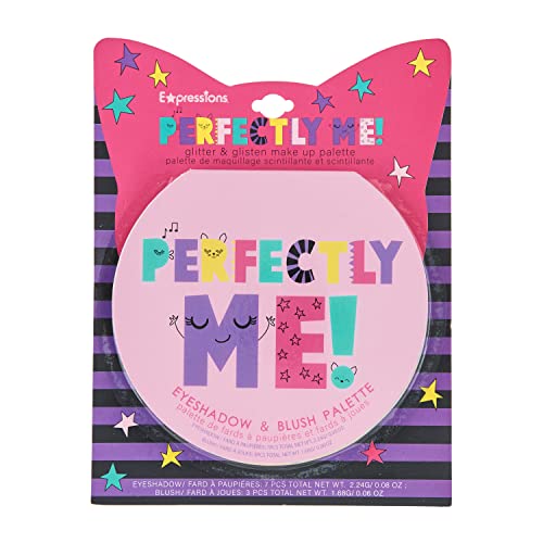Kids Makeup Palette - 10 Color Eyeshadow & Blush with Mirror
