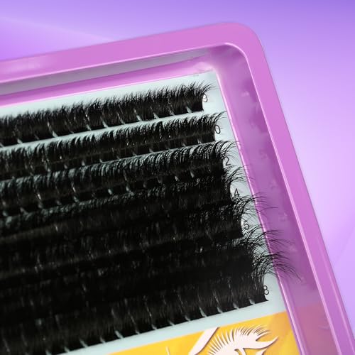 C Curl Lash Clusters Extensions 280 Pcs Individual Eye lash Clusters 100D Cluster Eyelash Lashes Wispy Clusters Lashes Makeup at Home - DIY Lash Extension Kit for Self Application (9-18MM) Mix