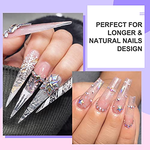SAVILAND 5-in-1 Clear Builder Nail Gel 15ml for Extensions & Repair, Contains Castor Oil & Vitamin E