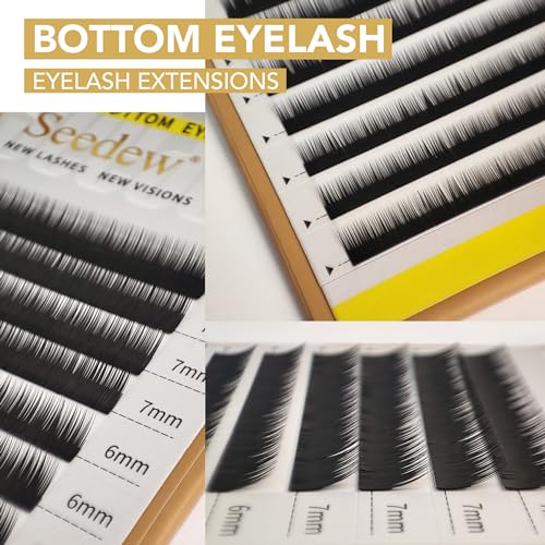 Bottom Lash Extensions 5-7mm J Curl 0.10mm 12 Rows