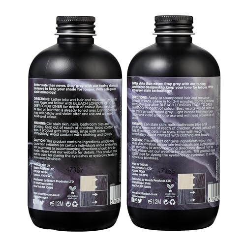 Bleach London Fade to Grey Shampoo & Conditioner Set 2x 8.45oz