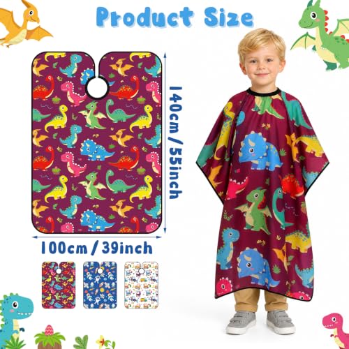 Kids Hair Cutting Cape 3-Pack | Waterproof Barber Cape
