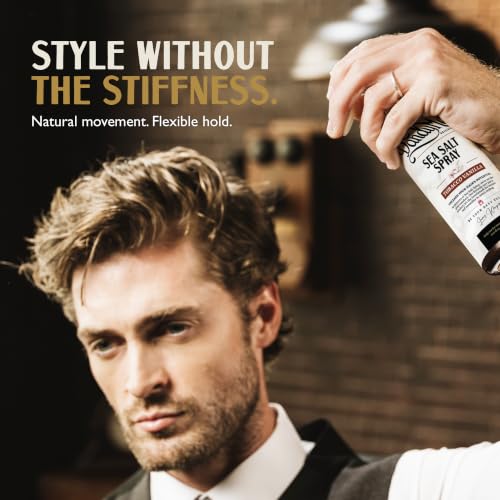 DandyMen Sea Salt Spray for Men Tobacco Vanilla 8.45 fl oz – Texturizing, Matte Finish