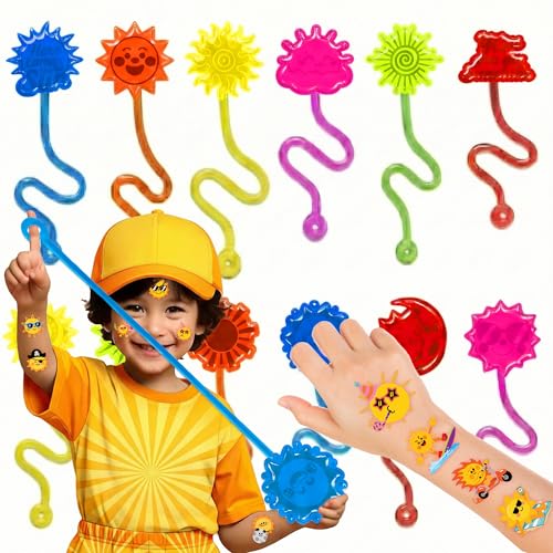 48 Pc Sun Party Favors - Stick Hands & Temporary Tattoos
