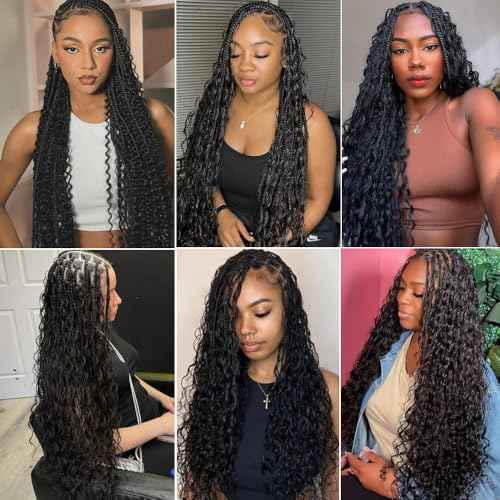 Human Braiding Hair for Boho Braids Bohemian 18 inch Deep Wave Bulk Human Braiding Hair 100% Virgin Human Hair Extensions