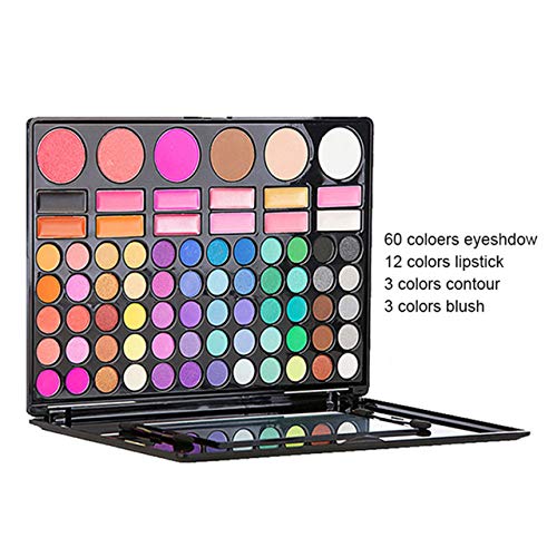 78-Color Eyeshadow Palette with Lipgloss & Concealer Set