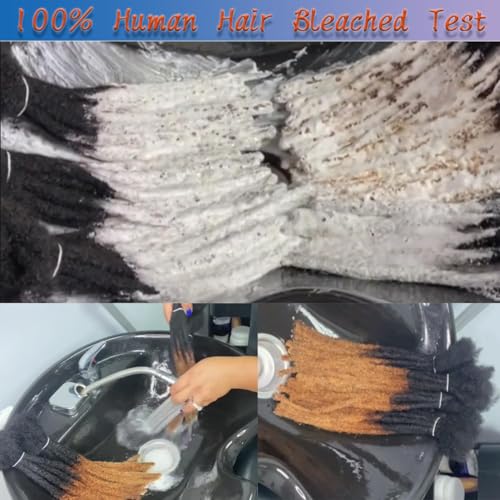 Human Hair Loc Extensions 6 Inch 30 Strands Dreadlocks