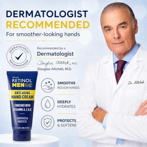Retinol Hand Cream for Dry, Cracked Hands - 3.4 oz