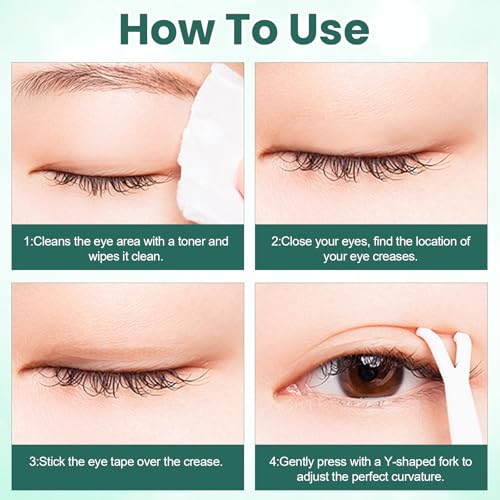 480PCS Eyelid Tape for Hooded Eyes - Invisible Double Eyelid Lifter