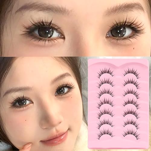 Veleasha Manga Eyelashes - Spiky Lash Clusters for Natural Look