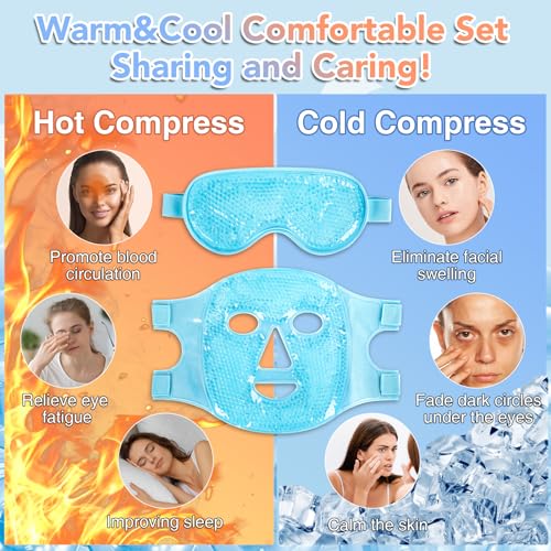 XPCARE Cooling Ice Face & Eye Mask for Puffy Eyes