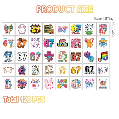 120PCS Temporary Tattoos for Kids, Waterproof Party Favors