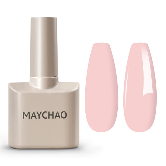 MAYCHAO 15ML Gel Nail Polish 1Pc Pink Gel Polish Soak Off UV LED Nail Polish Nail Art Starter Manicure Salon DIY at Home, 0.5 OZ