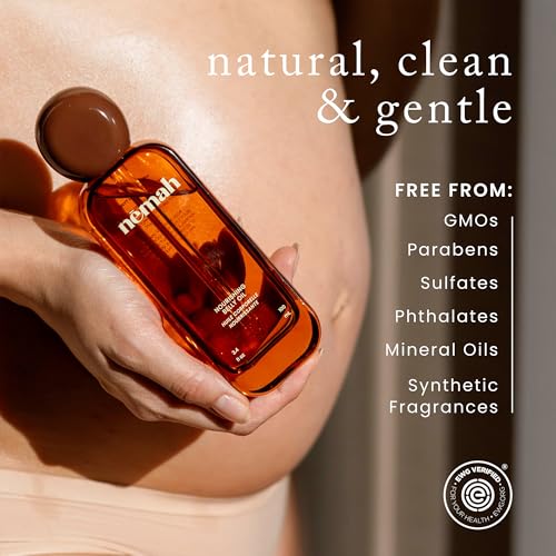 Nemah Pregnancy Belly Oil | Quick-Dry Stretch Mark Prevention, 3.4 Fl Oz