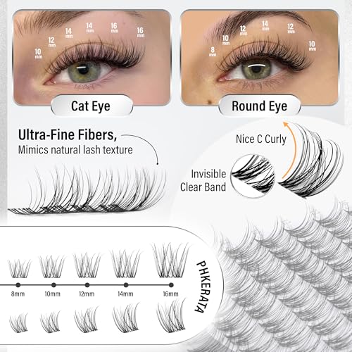 Velure Lash Clusters Kit 8-16mm 120Pcs DIY Eyelash Extensions
