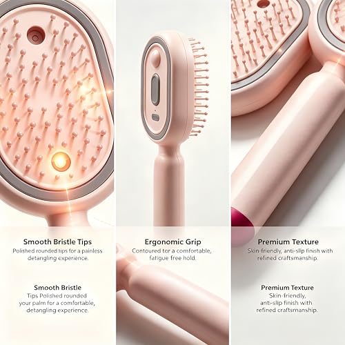 Electric Spray Air Cushion Massage Comb with Red Light