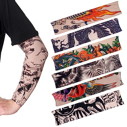 HOVEOX Temporary Tattoo Arm Sleeves - 20 Piece Set