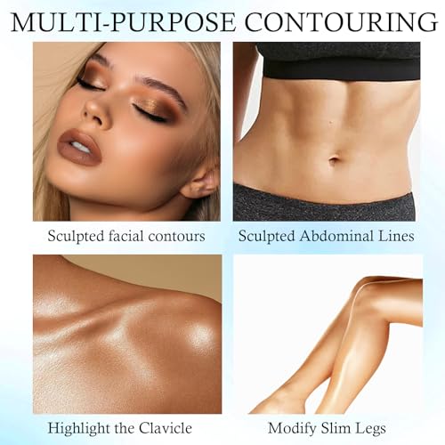 HOSAILY Dual Ended Contour & Highlighter Stick - Cool Toned, Long Lasting, 01