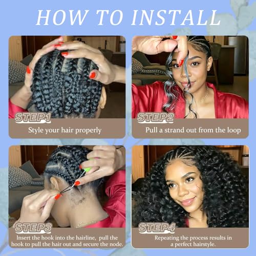 Human Crochet Hair 18 Inch Burmese Curl 60g