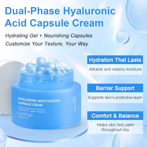 MythosFlow Hyaluronic Capsule Gel Moisturizer – Lightweight Hydration with Ceramides