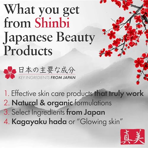 Shinbi Beauty Japanese Skincare Moisturizer for Face - Rice Cream With Rice Ferment + Sake Extract - J Beauty Natural Asian Skincare Products 2oz