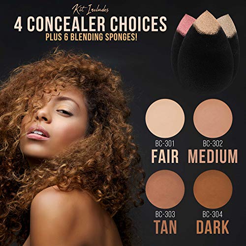 Belloccio Professional Airbrush Makeup System with 17 Foundation Shades